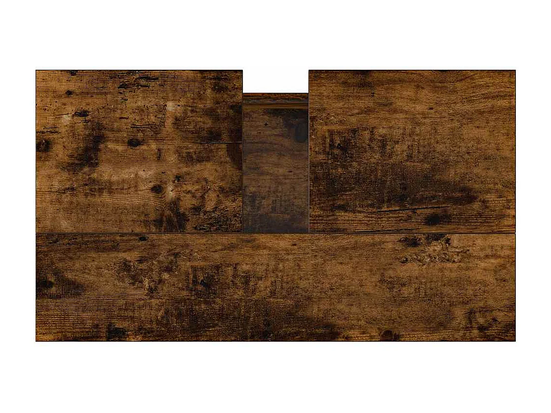 Armoire de bain chêne fumé 58x33x60 cm bois d'ingénierie