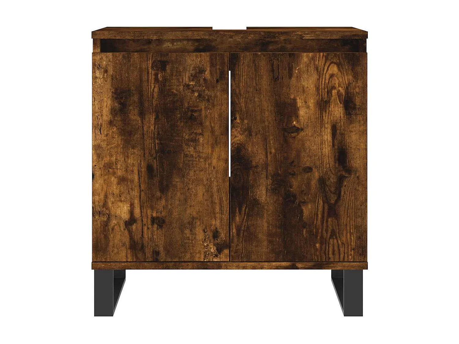 Badschrank Räuchereiche 58x33x60 cm Holzwerkstoff