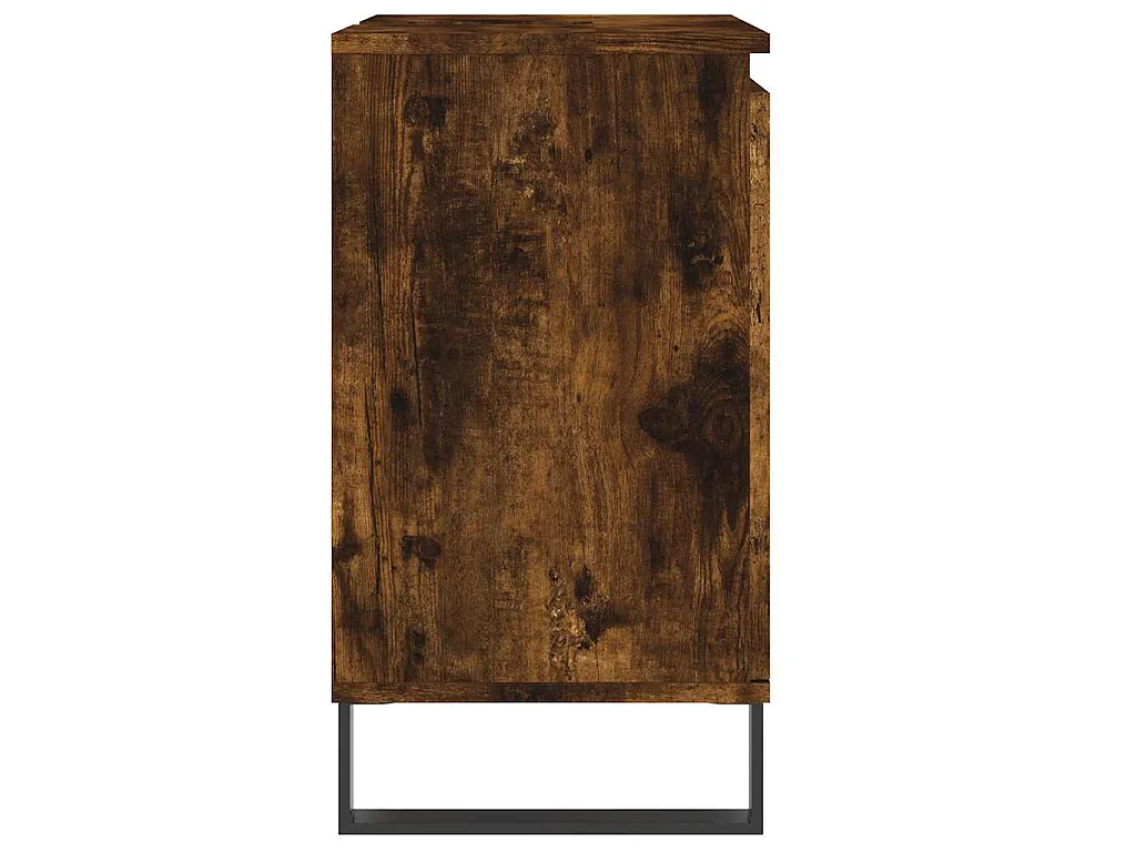 Armoire de bain chêne fumé 58x33x60 cm bois d'ingénierie