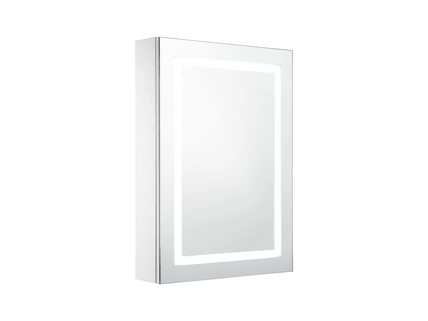 Mueble de baño con espejo LED 50x13x70 cm
