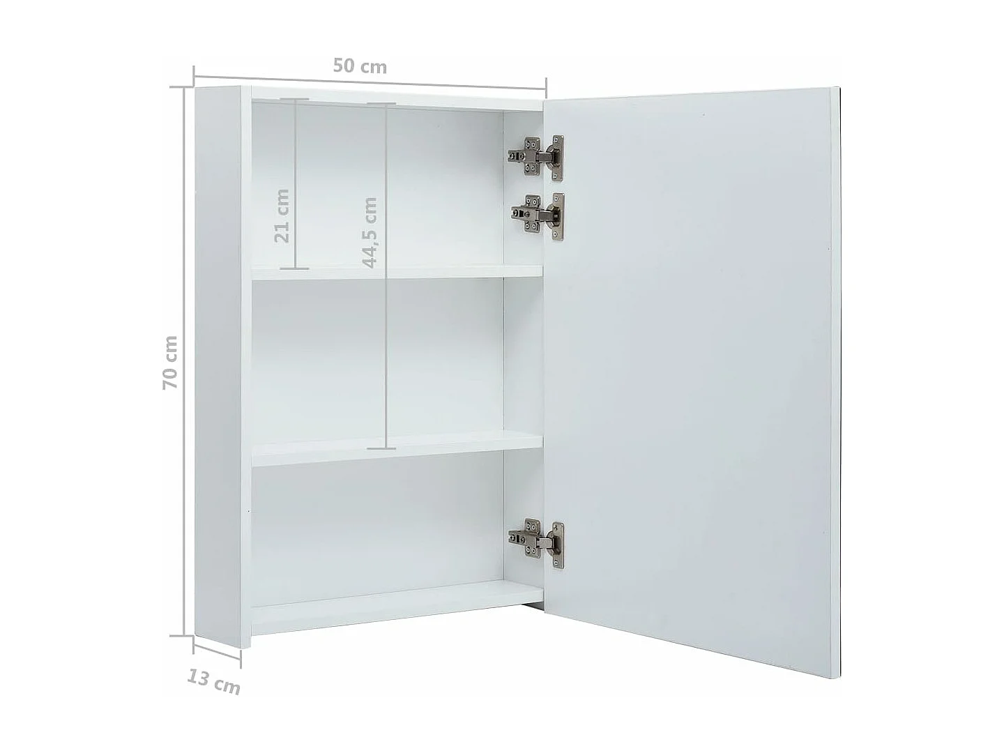 LED-Spiegelschrank 50x13x70 cm