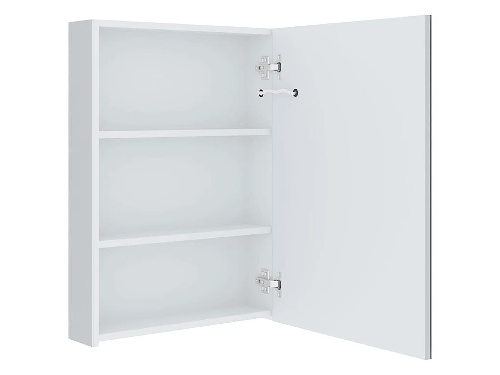 Badkamerkast met spiegel en LED 50x13x70 cm