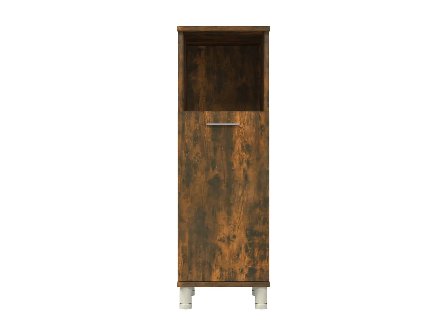 Armadietto Bagno Rovere Fumo 30x30x95 cm in Legno Multistrato
