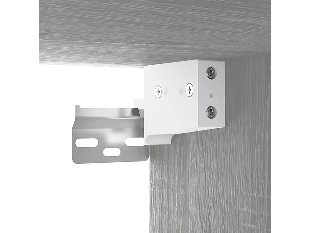 Armadietto a Specchio da Bagno Grigio Sonoma 64x20x67 cm