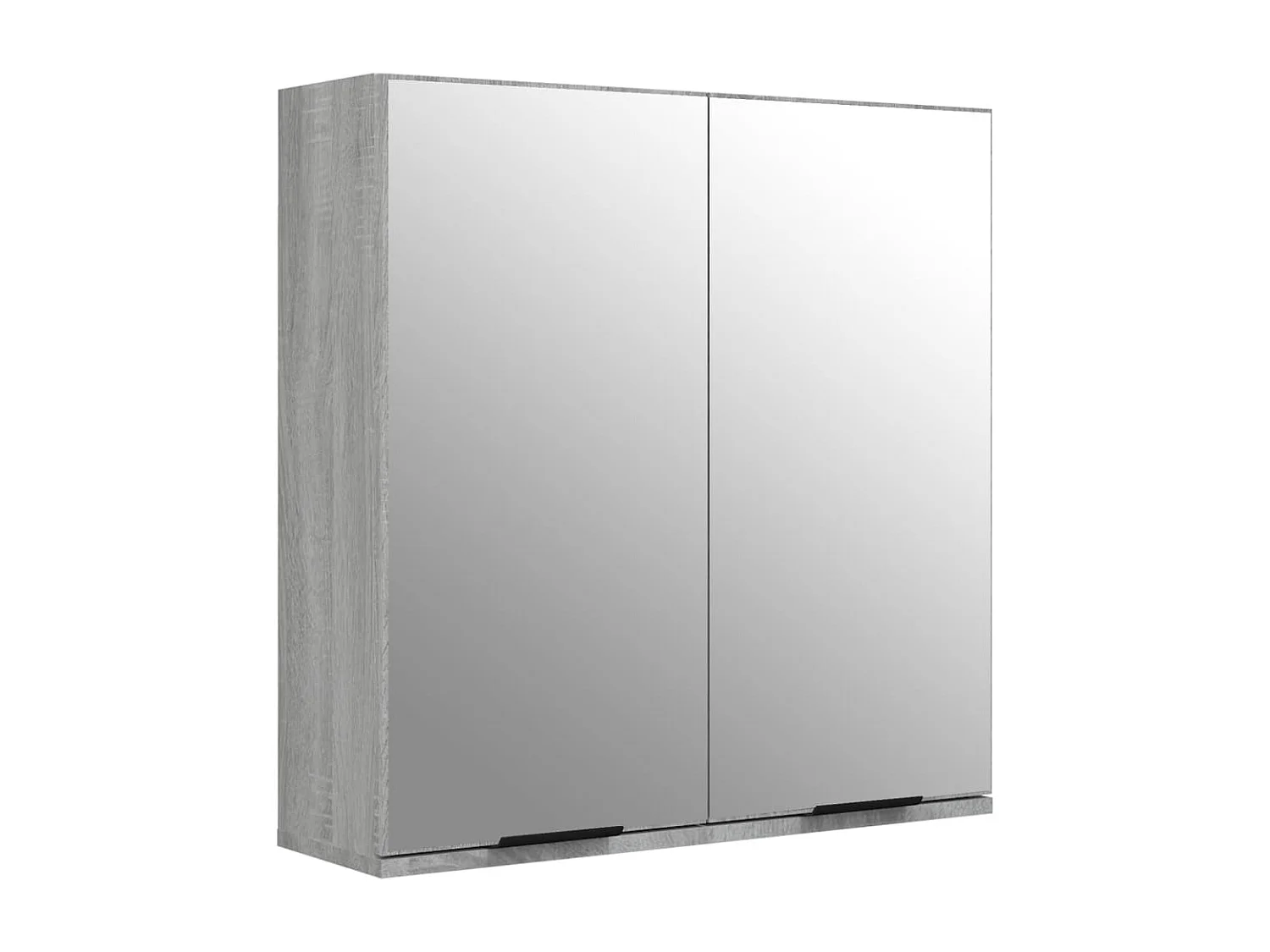 Armoire à miroir de salle de bain Sonoma gris 64x20x67 cm