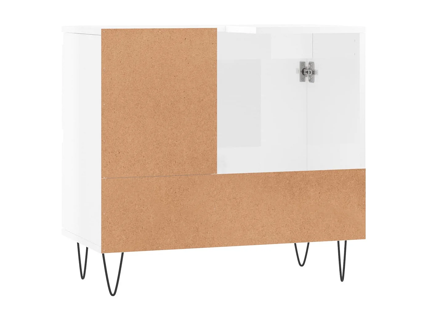 Armoire de salle de bain blanc brillant 65x33x60 cm