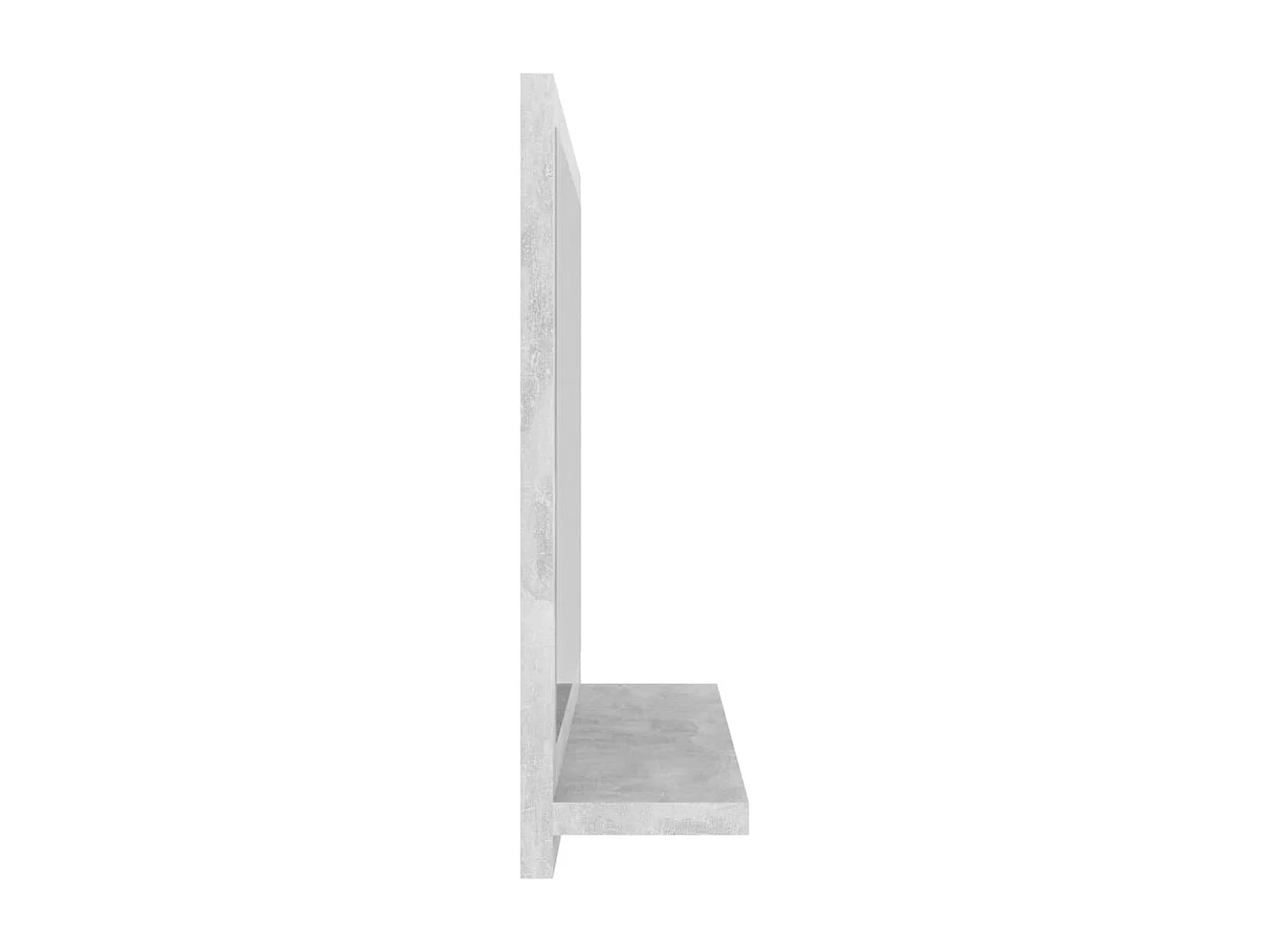 Specchio da Bagno Grigio Cemento 40x10,5x37cm Legno Multistrato