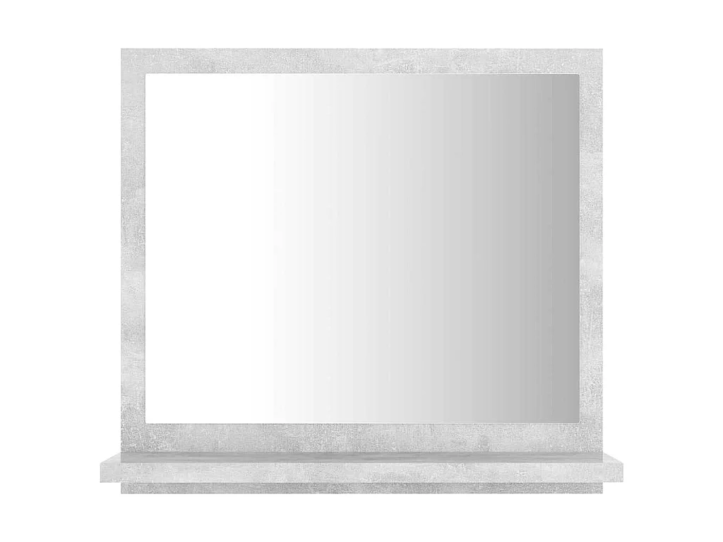 Miroir de salle de bain Gris béton 40x10,5x37cm Bois ingénierie