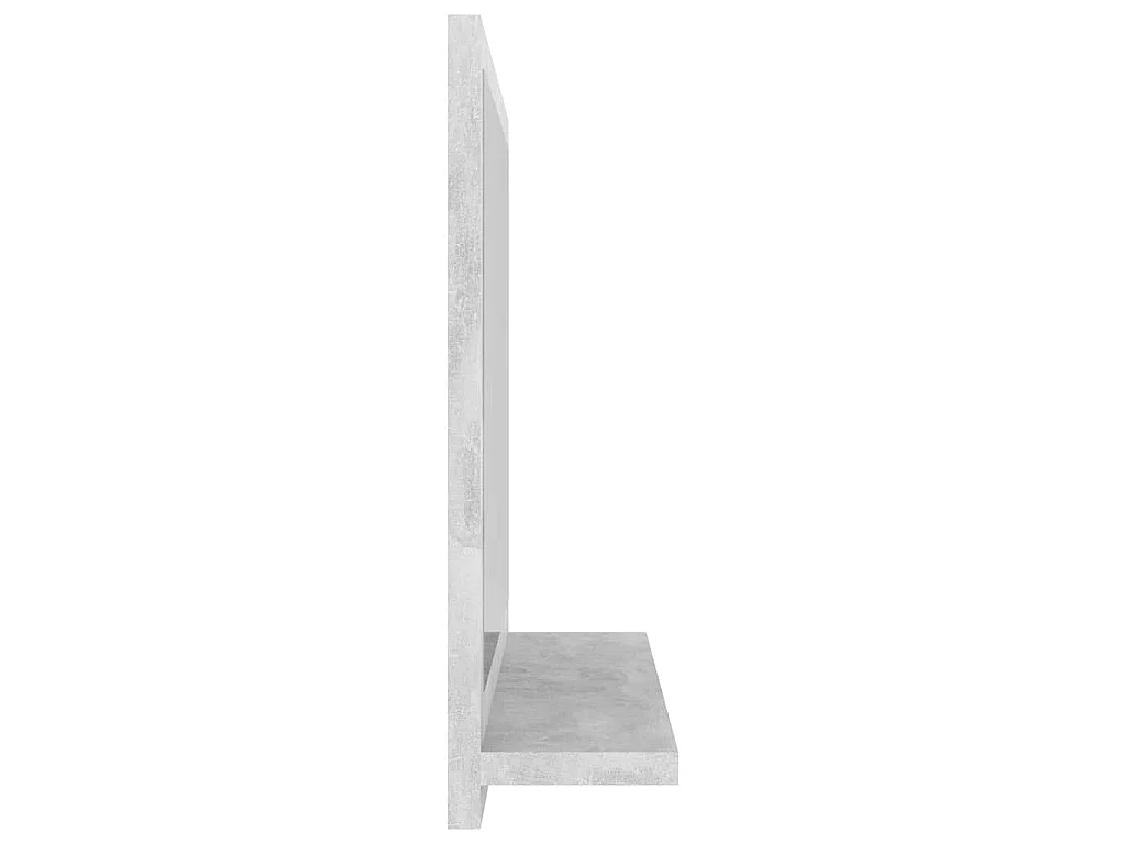Miroir de salle de bain Gris béton 40x10,5x37cm Bois ingénierie