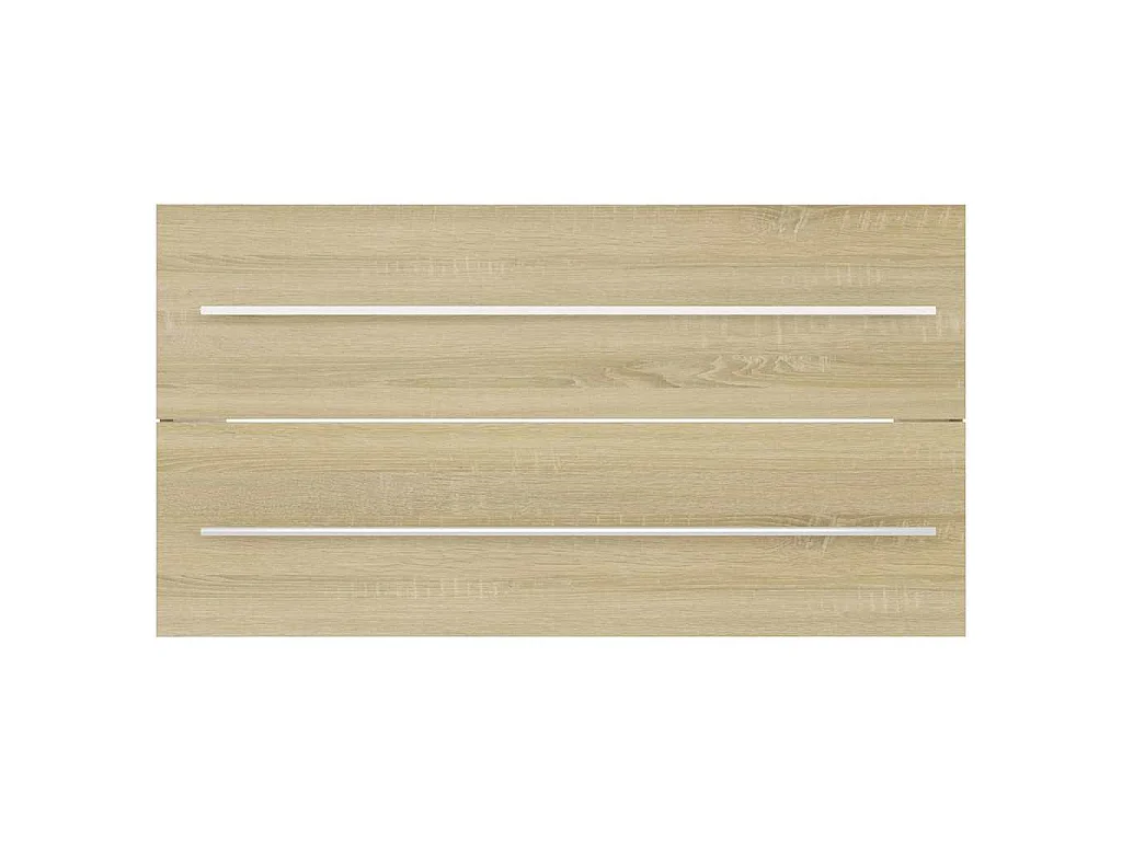 Ensemble de meubles de bain 2 pcs Chêne sonoma Aggloméré