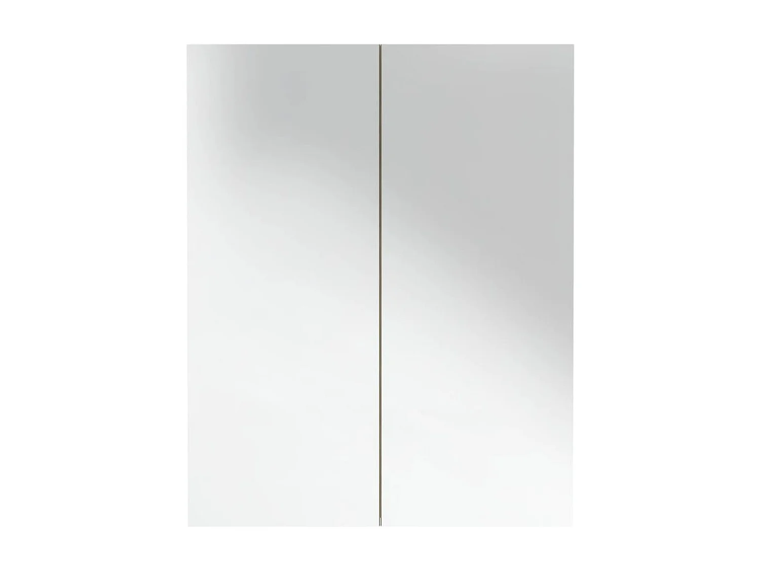 Armoire à miroir de salle de bain 60x15x75cm MDF Blanc et chêne