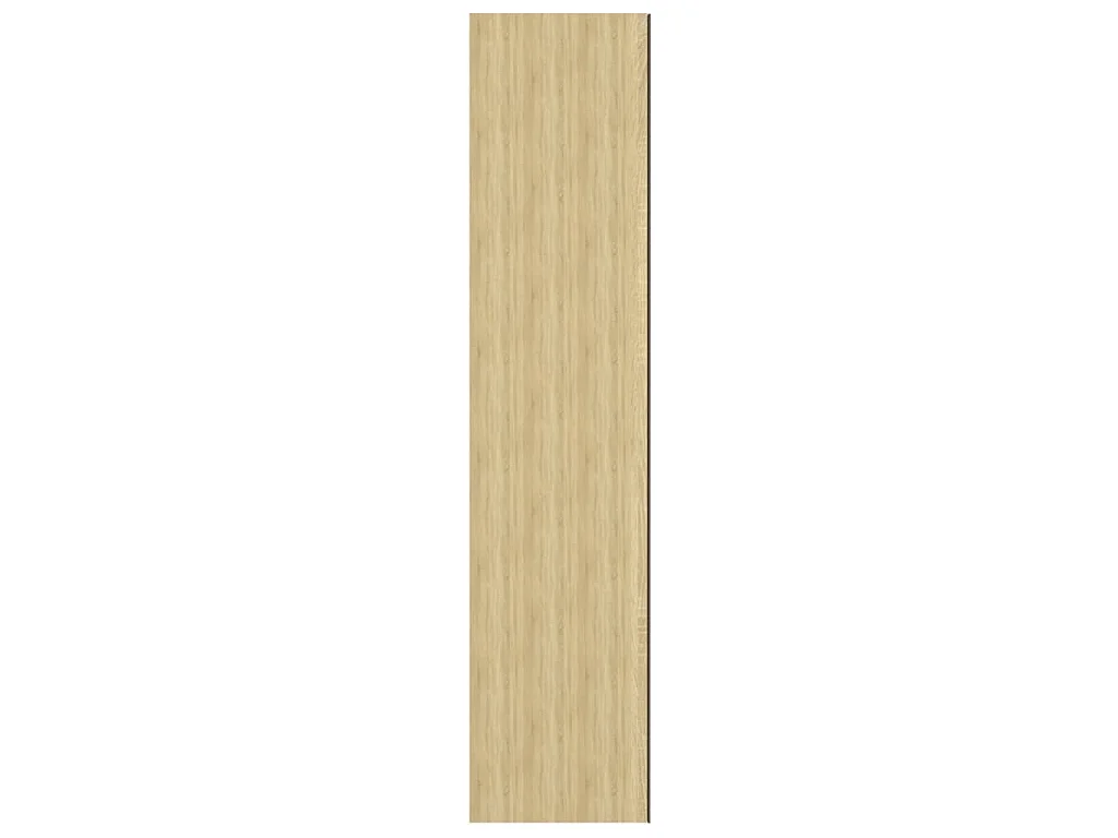 Armoire à miroir de salle de bain 60x15x75cm MDF Blanc et chêne