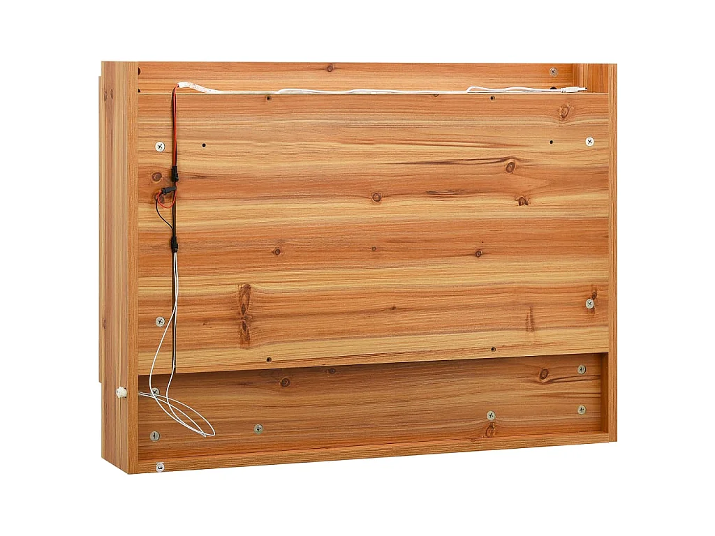 Badkamerspiegelkast LED 80x15x60 cm MDF eikenkleurig