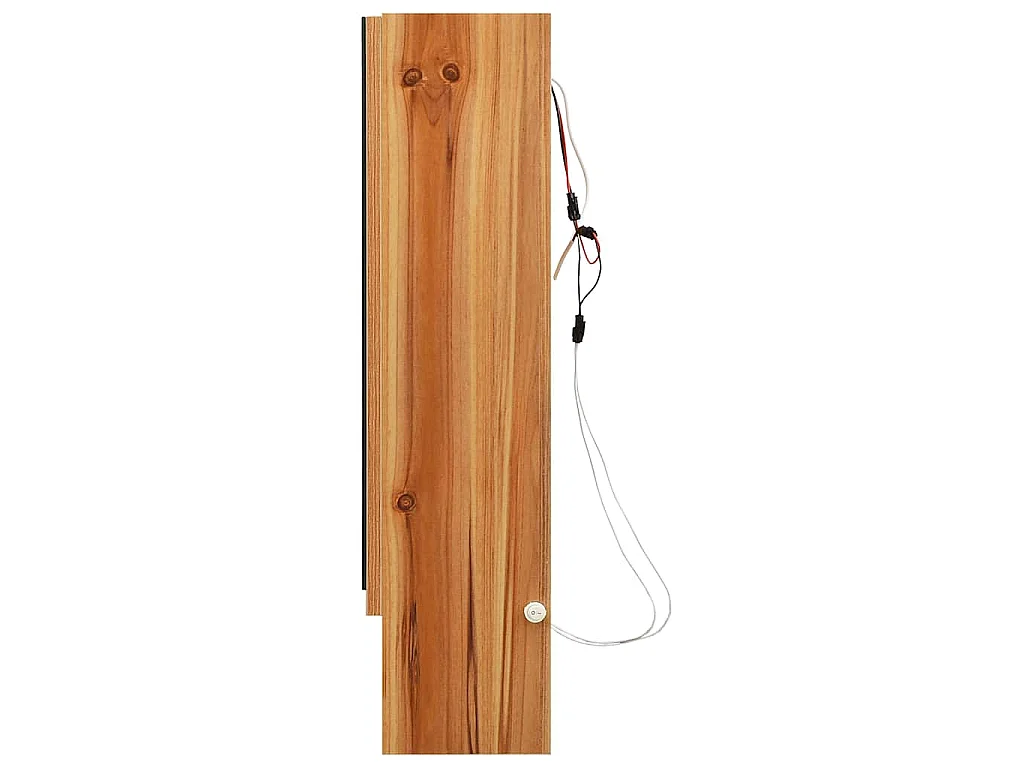 Armoire à miroir de salle de bain LED Chêne 80x15x60 cm MDF