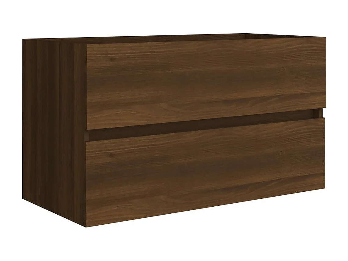 Armoire d'évier Chêne marron 80x38,5x45 cm Bois d'ingénierie