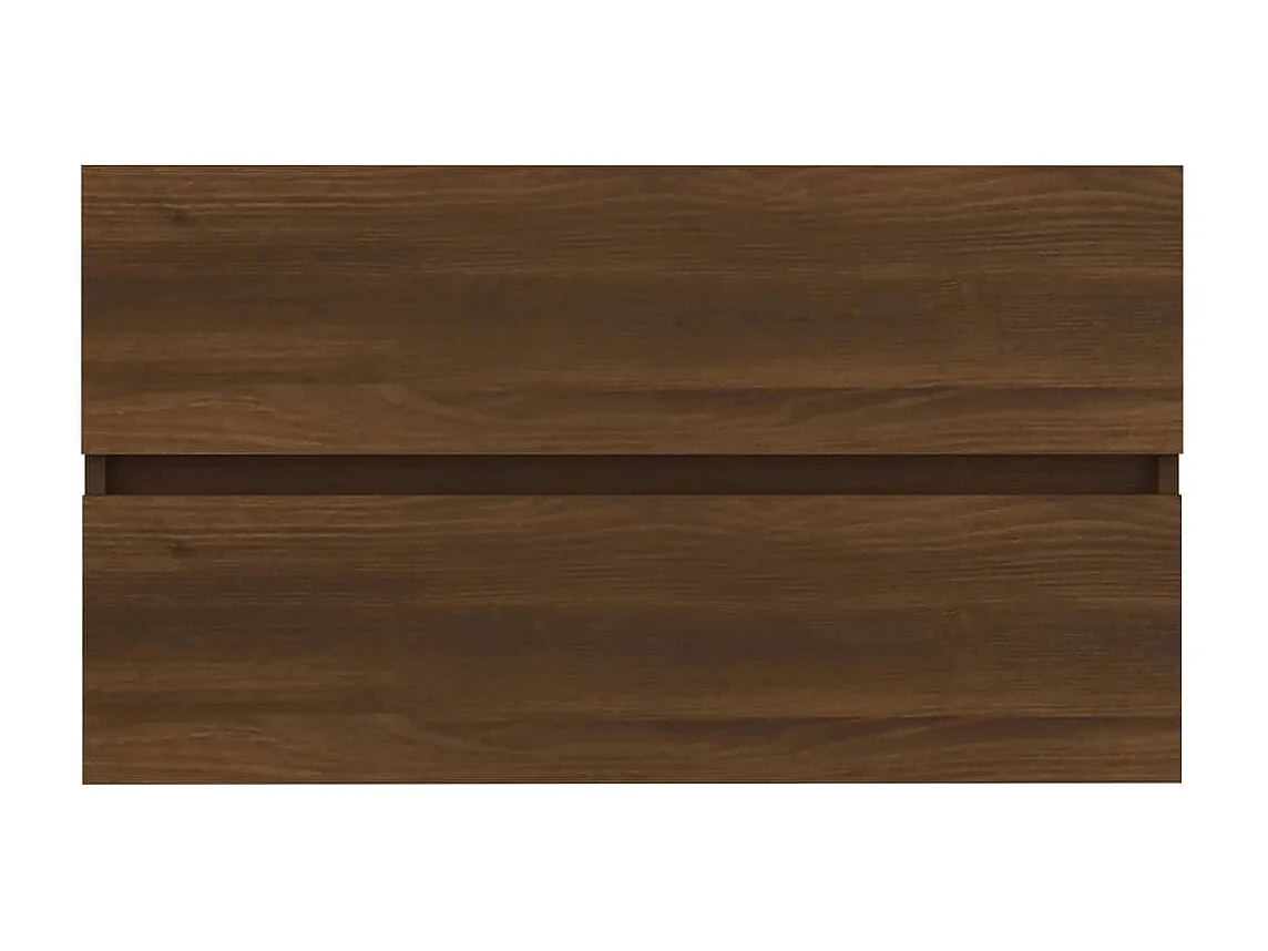 Armoire d'évier Chêne marron 80x38,5x45 cm Bois d'ingénierie