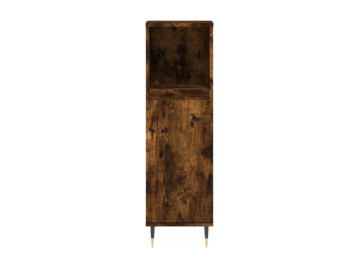 Armoire de bain chêne fumé 30x30x100 cm bois d'ingénierie