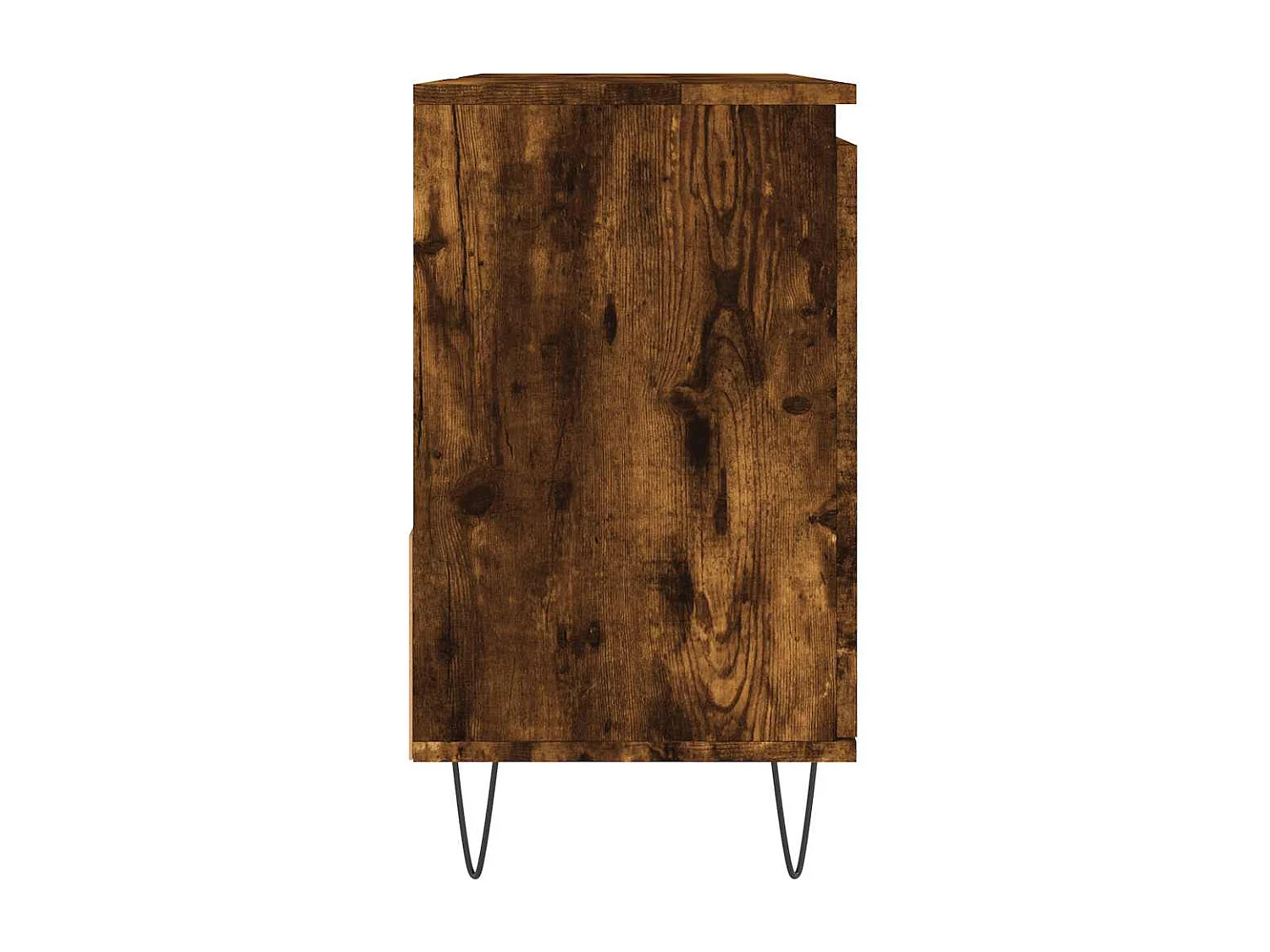 Armoire de bain chêne fumé 65x33x60 cm bois d'ingénierie
