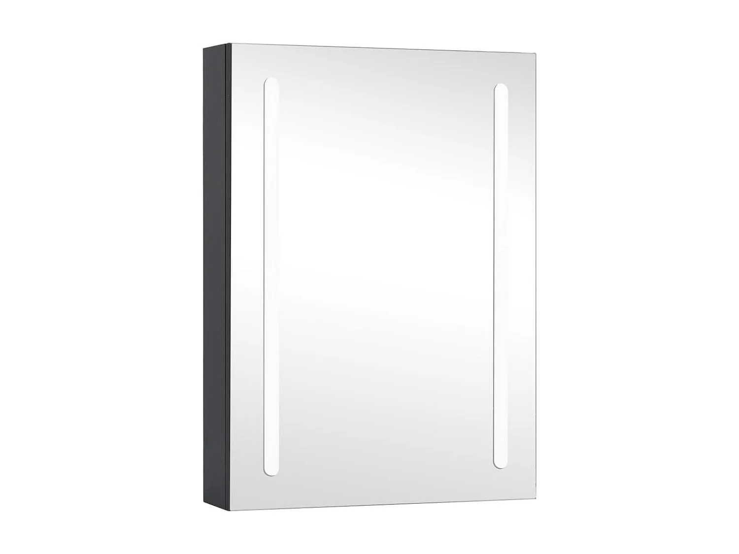 Armoire de salle de bain à miroir LED 50x13x70 cm
