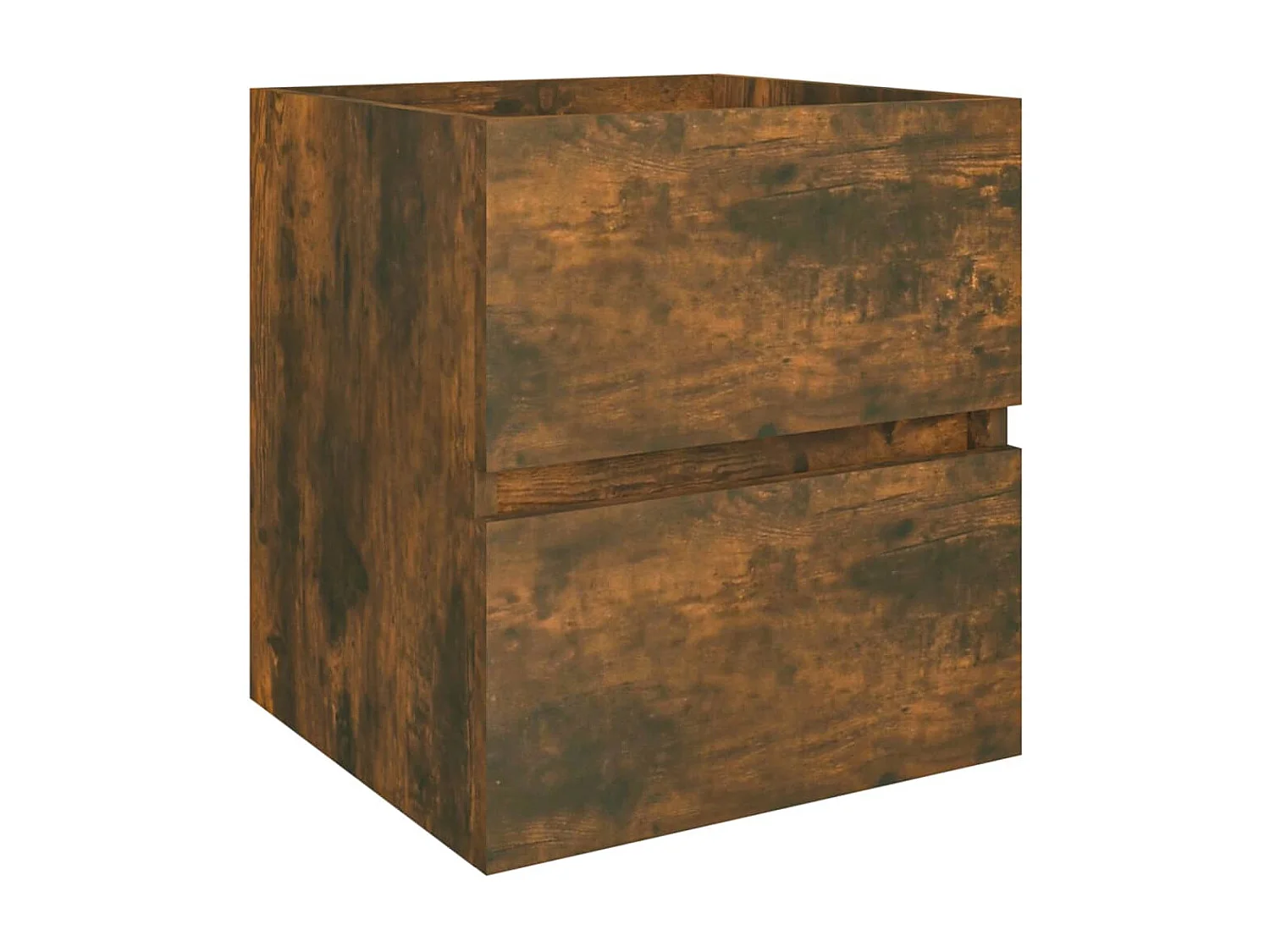 Wastafelkast 41x38,5x45 cm bewerkt hout gerookt eikenkleurig