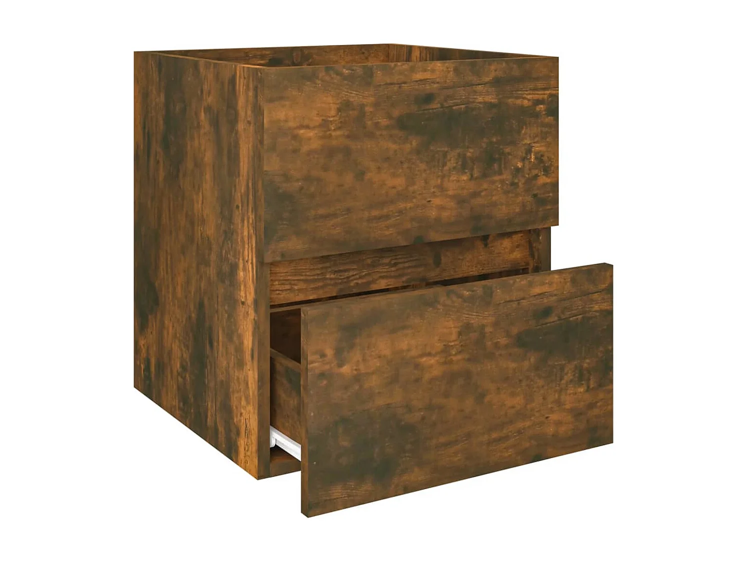 Wastafelkast 41x38,5x45 cm bewerkt hout gerookt eikenkleurig