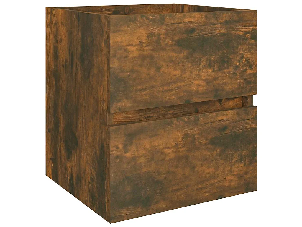 Waschbeckenunterschrank Räuchereiche 41x38,5x45cm Holzwerkstoff