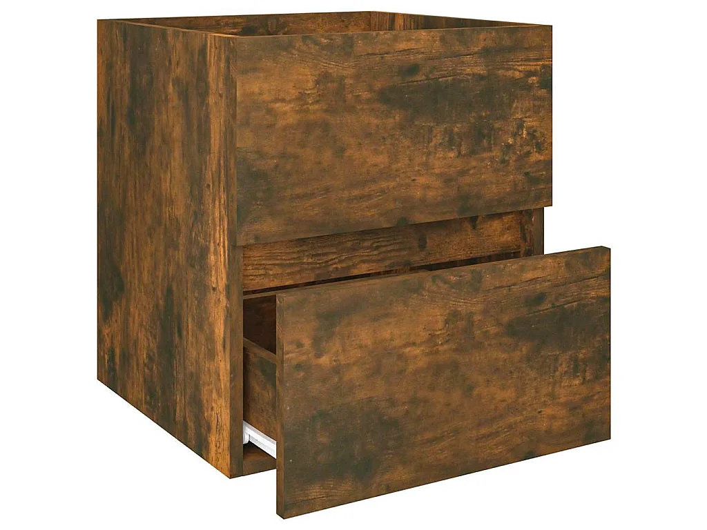 Waschbeckenunterschrank Räuchereiche 41x38,5x45cm Holzwerkstoff