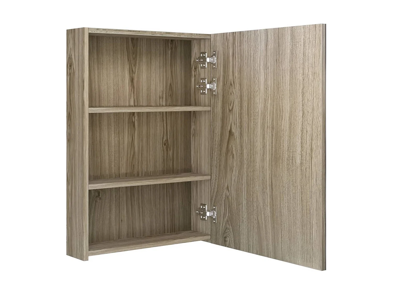 LED-Spiegelschrank fürs Bad Eichenoptik 50x13x70 cm