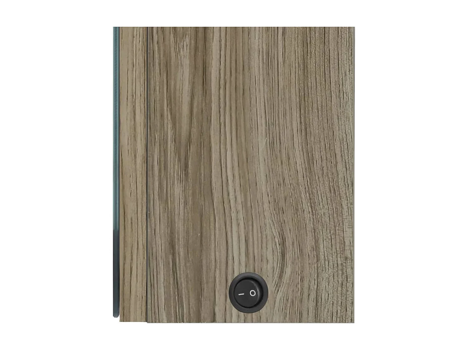 Armoire de salle de bain à miroir LED Chêne 50x13x70 cm