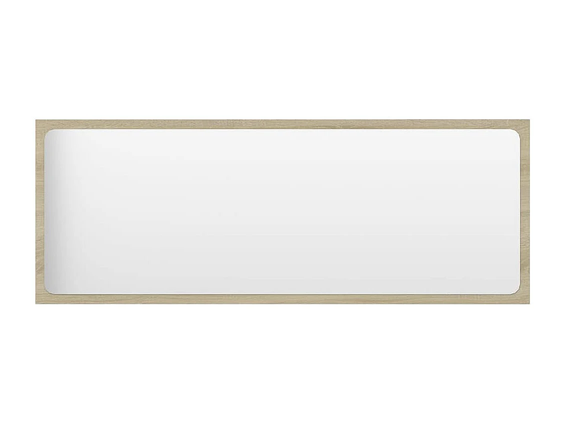 Badmöbel-Set Weiß und Sonoma-Eiche Holzwerkstoff