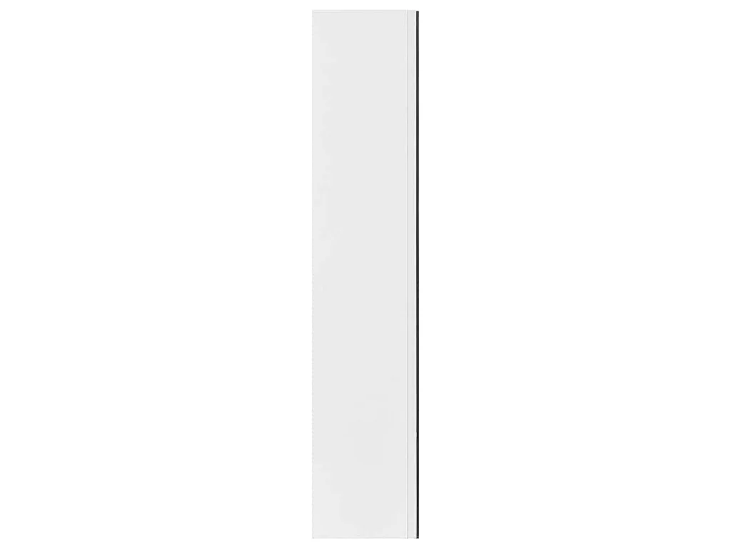 Armario de Baño con Espejo Blanco 60x15x75 cm MDF Contemporáneo con Espacio de Almacenamiento