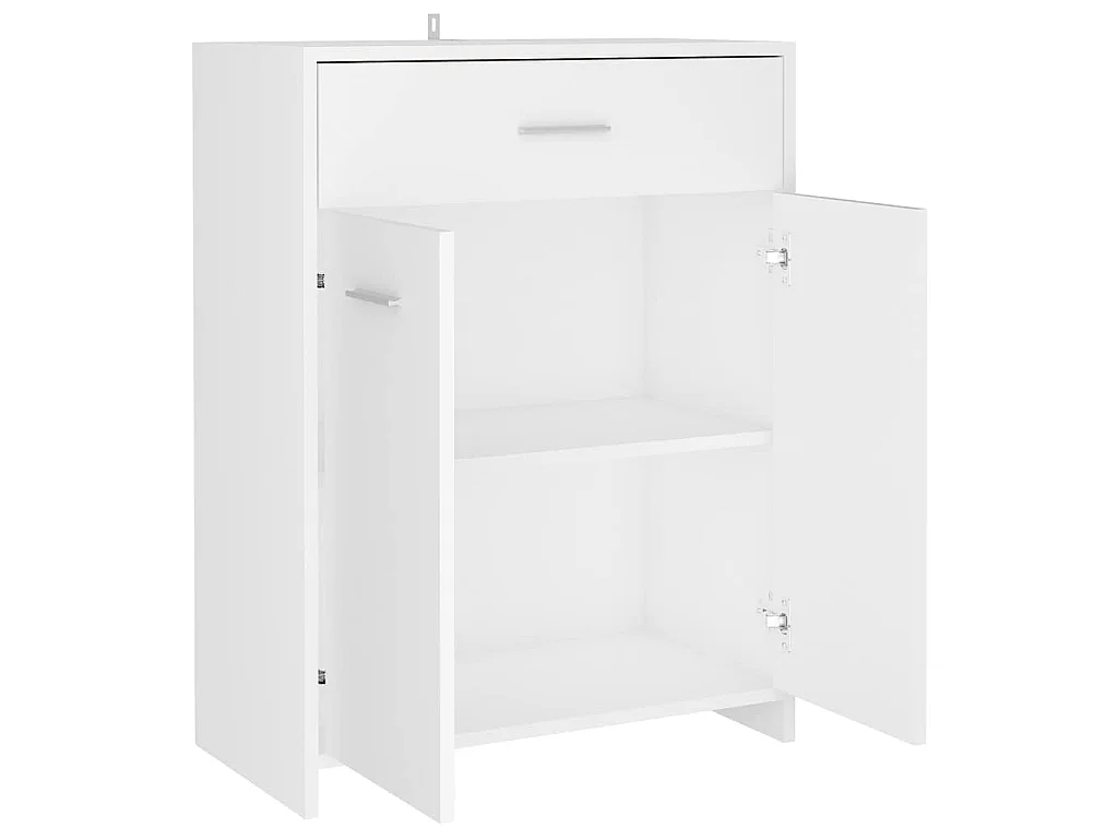 Armadio da Bagno Bianco 60x33x80 cm in Legno tecnico
