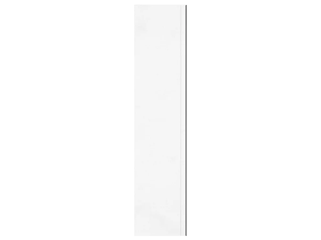 Armoire à miroir de salle de bain 60x15x75cm MDF Blanc brillant