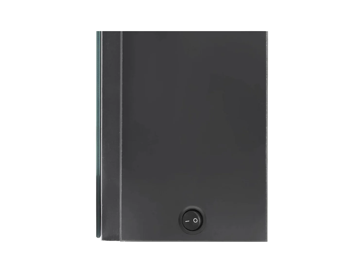 Armoire de salle de bain à miroir LED gris 50x13x70 cm