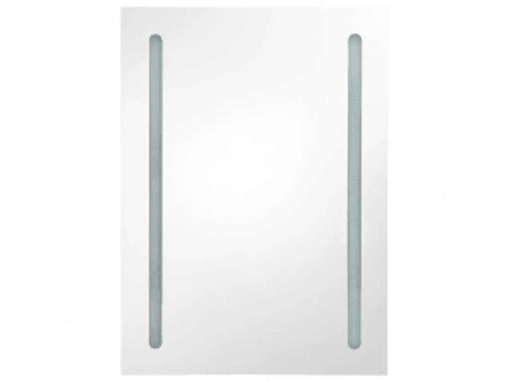 Armoire de salle de bain à miroir LED Chêne 50x13x70 cm