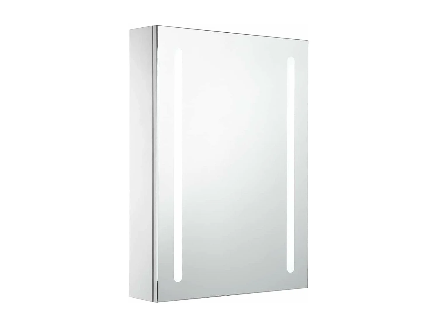 Armoire de salle de bain à miroir LED 50x13x70 cm
