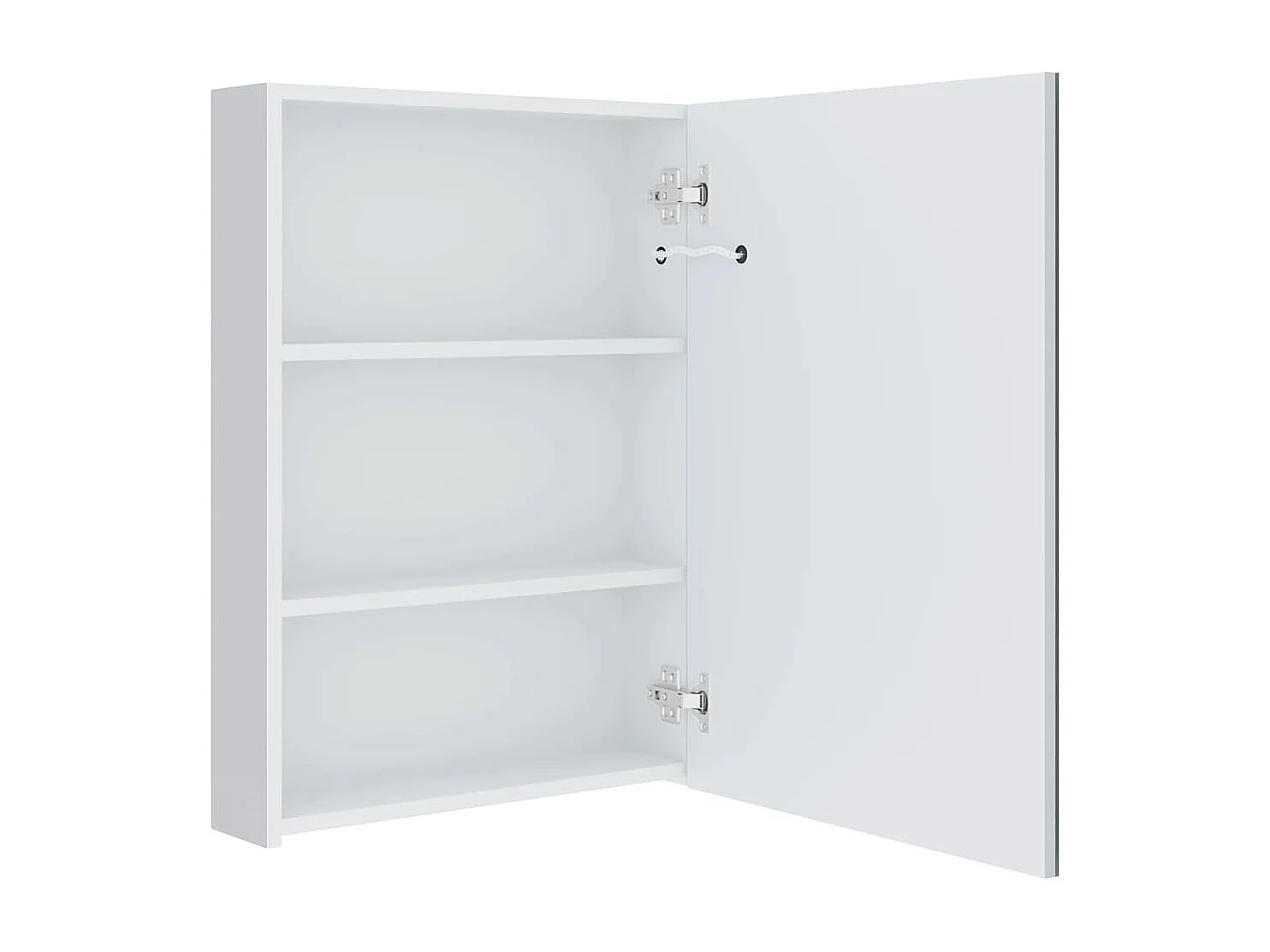 Armoire de salle de bain à miroir LED 50x13x70 cm