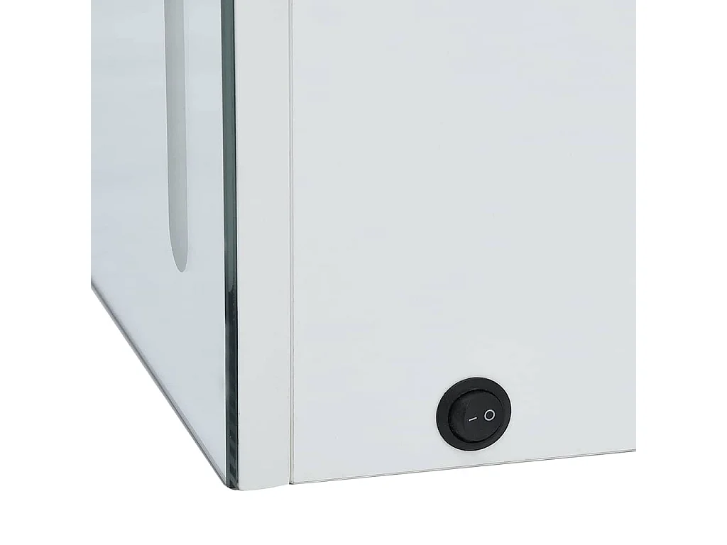 Armadietto Bagno con Specchio e LED 50x13x70 cm