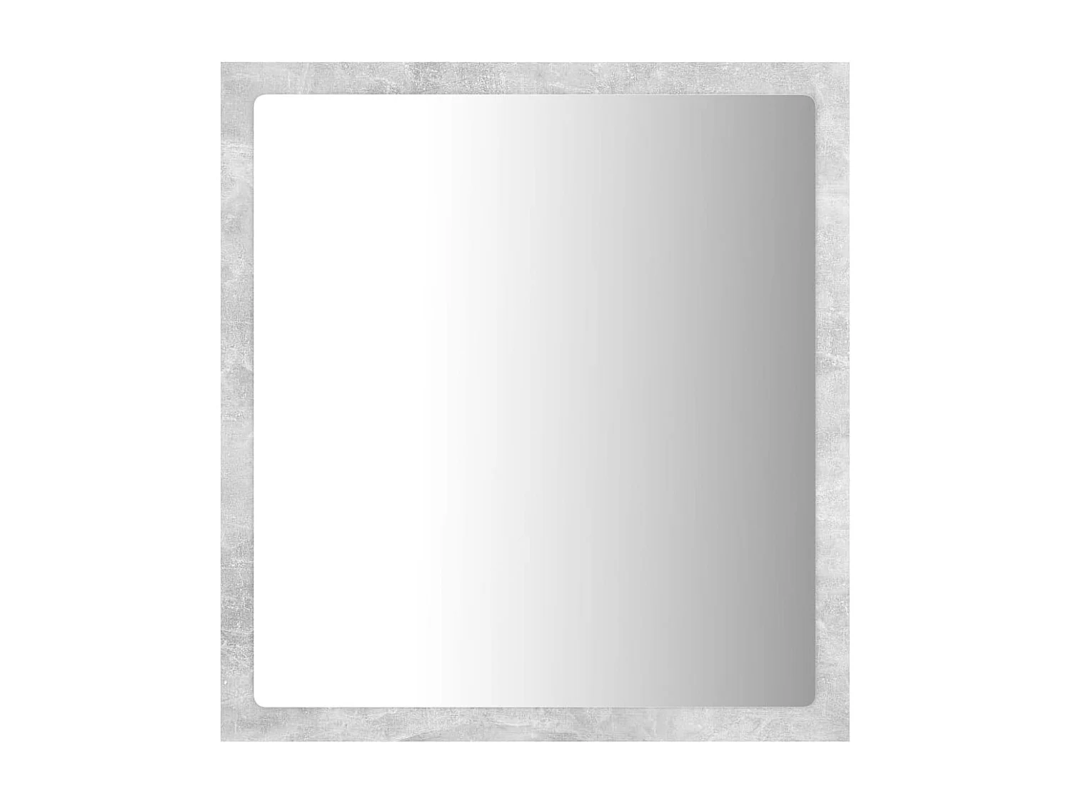 Miroir à LED de salle de bain Gris béton 40x8,5x37 cm Acrylique