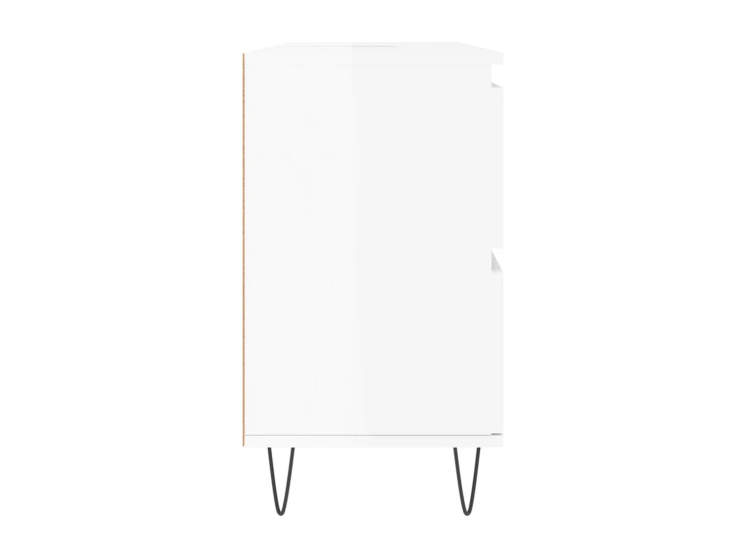 Armário WC 80x33x60 cm derivados de madeira branco brilhante