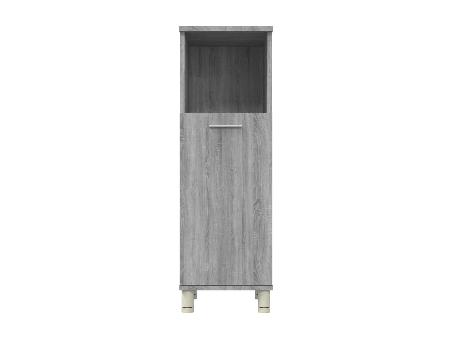 Armadietto Bagno Grigio Sonoma 30x30x95 cm in Legno Multistrato