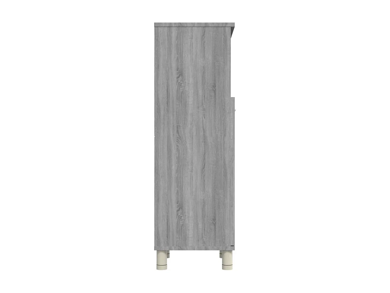 Armadietto Bagno Grigio Sonoma 30x30x95 cm in Legno Multistrato