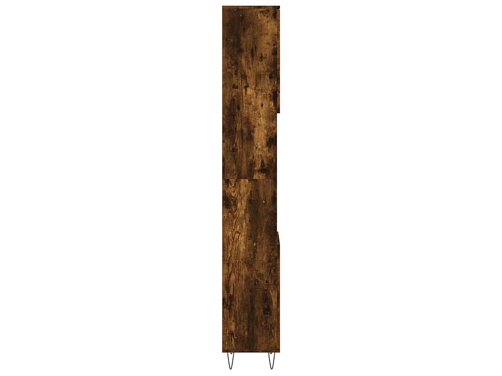 Badschrank Räuchereiche 30x30x190 cm Holzwerkstoff