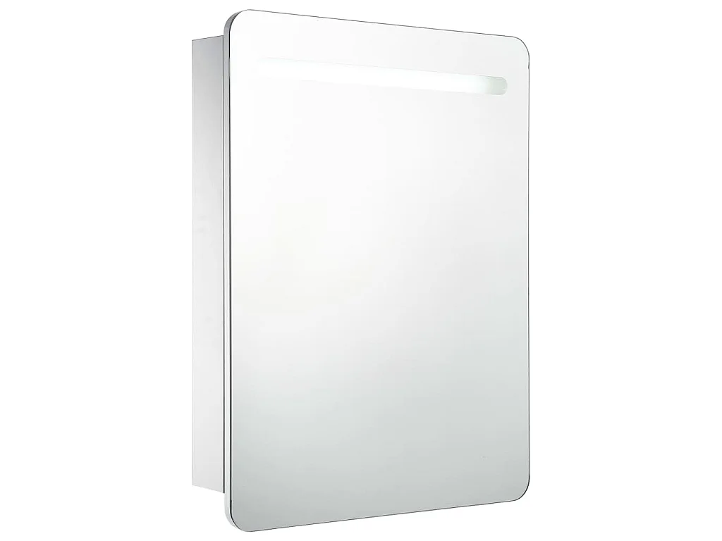 Armário espelhado para casa de banho com LED 60x11x80 cm