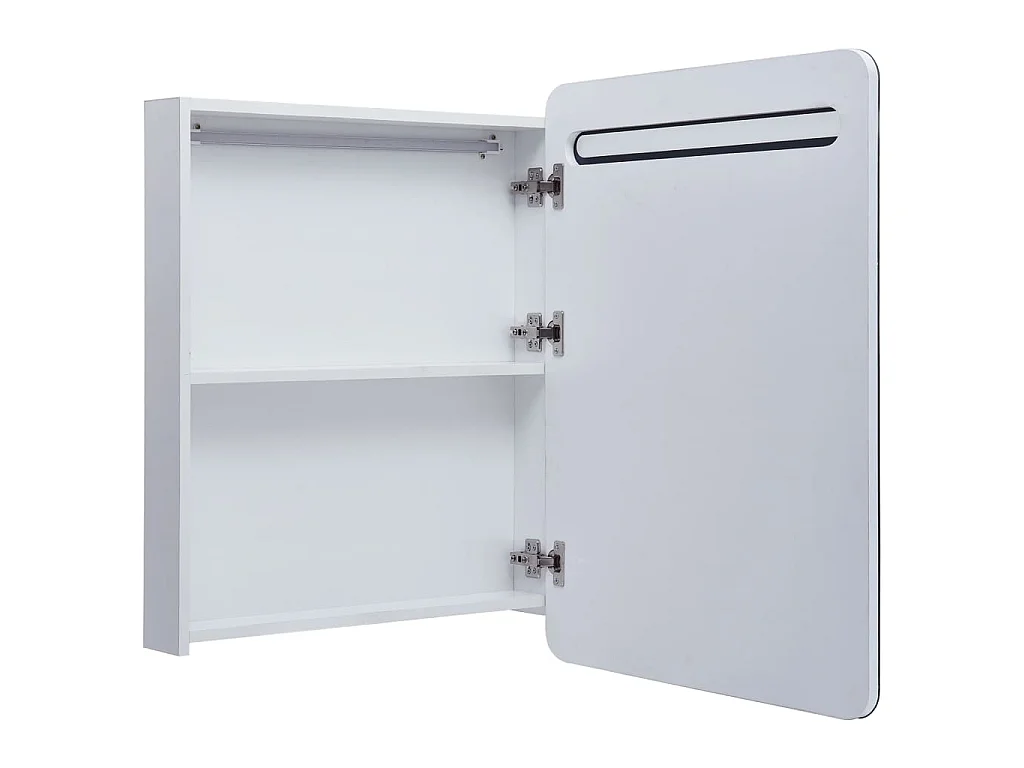 Armário espelhado para casa de banho com LED 60x11x80 cm