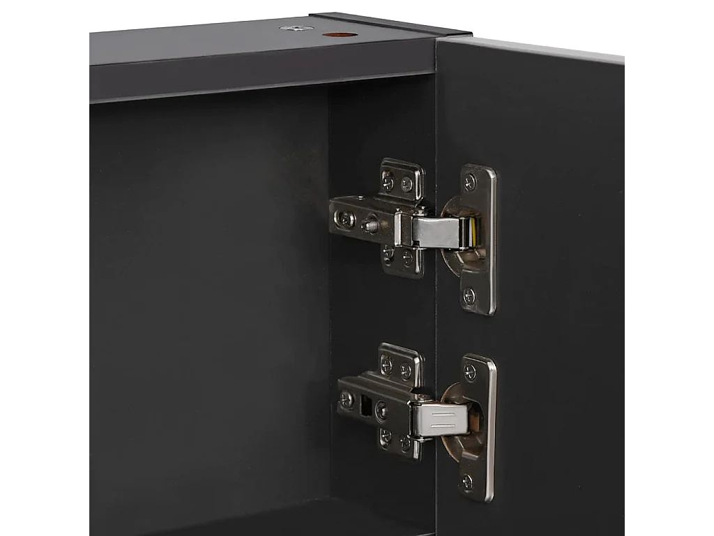 Armoire de salle de bain à miroir LED 89x14x62 cm