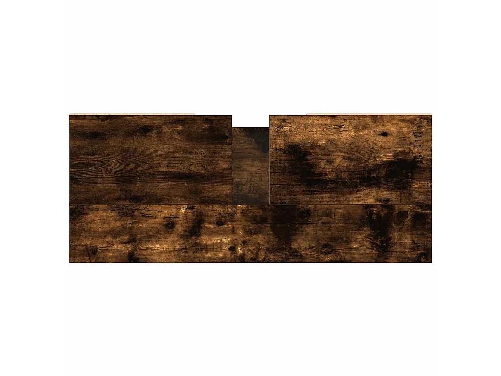 Armadietto Bagno Rovere Fumo 80x33x60 cm in Legno Multistrato