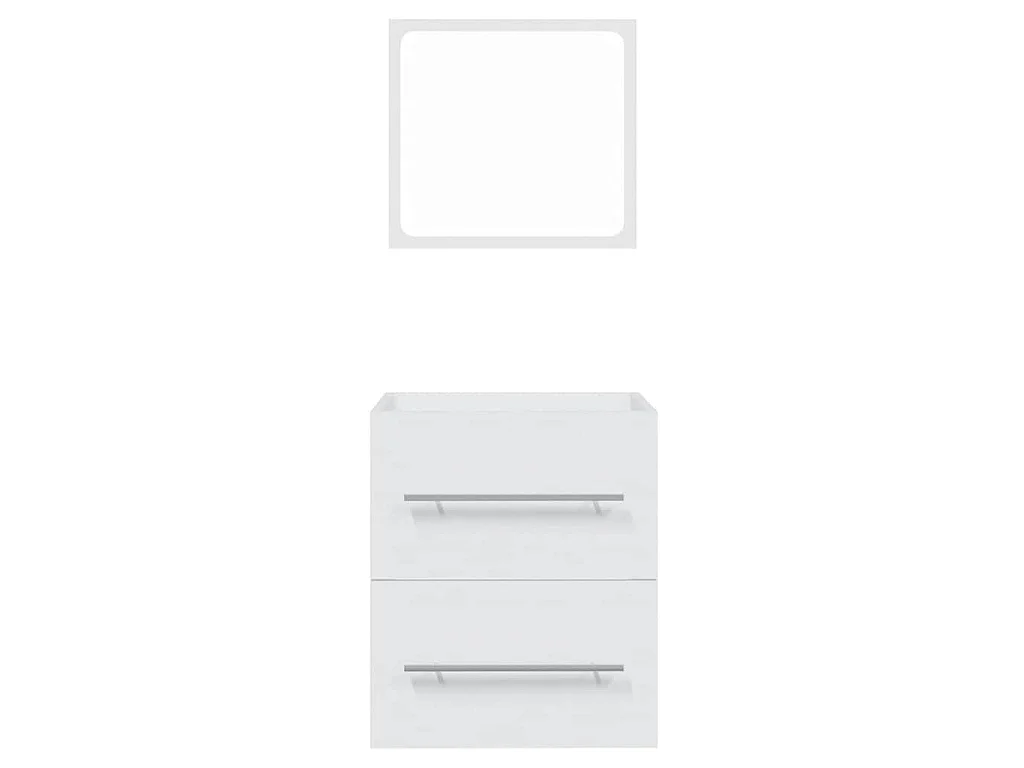 Armoire de salle de bain avec miroir Blanc 41x38,5x48 cm