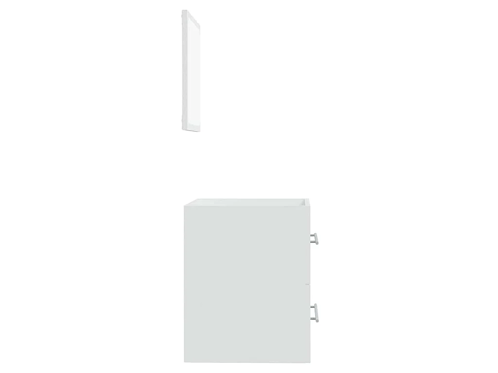 Armario de baño con espejo blanco 41x38,5x48 cm