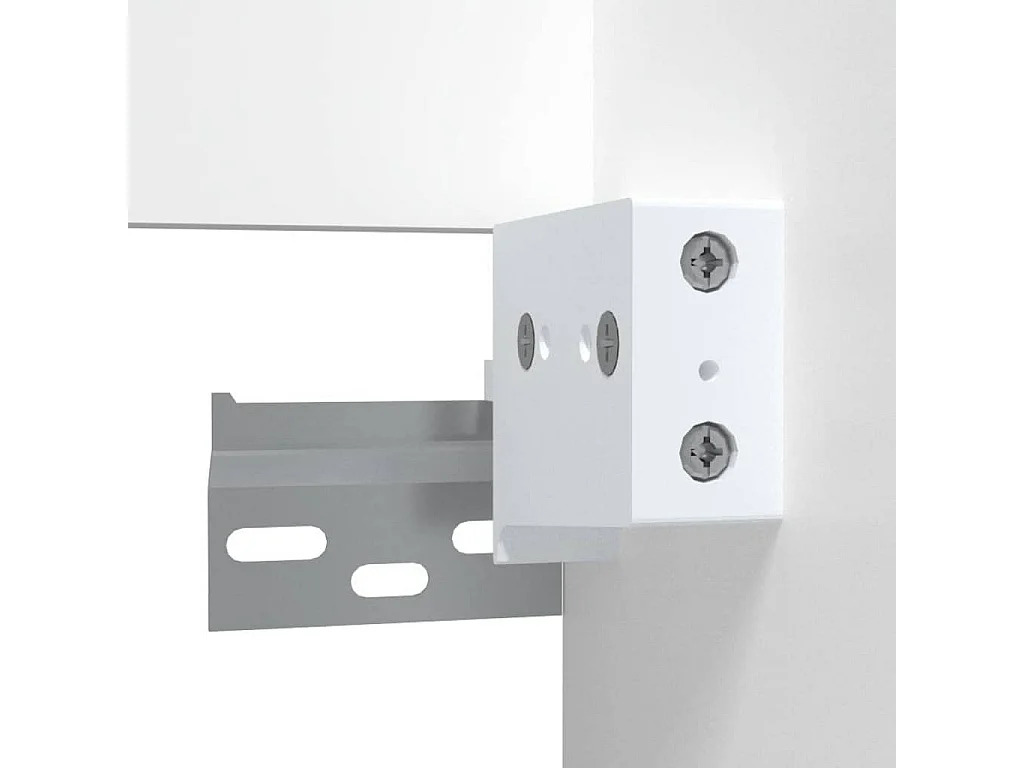Armario de baño con espejo blanco 41x38,5x48 cm